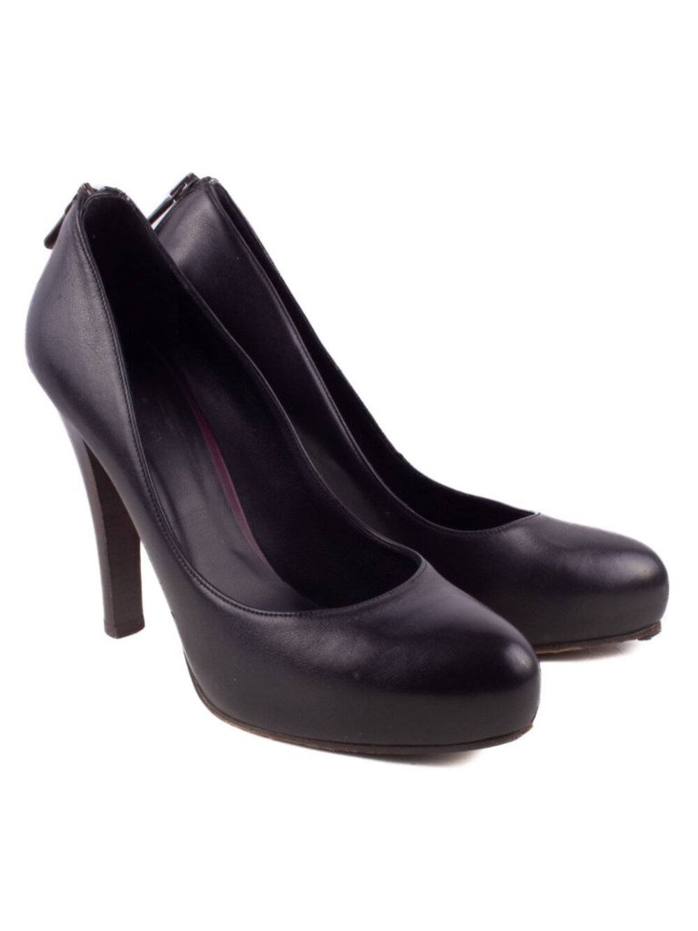 BOTTEGA VENETA BLACK LEATHE PUMPS SHOES